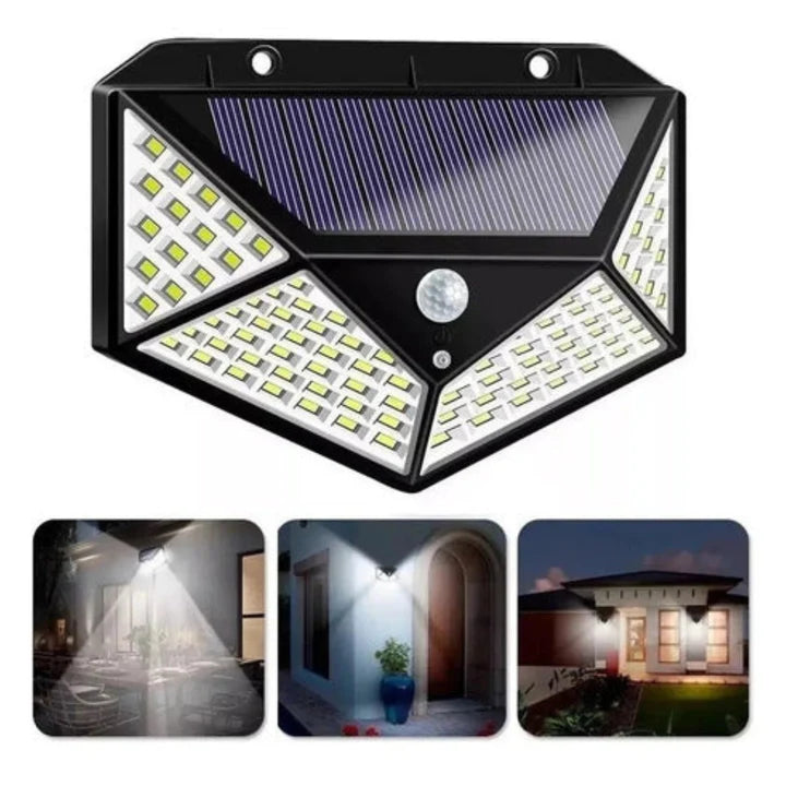 Foco Exterior Solar 100Led Con Sensor