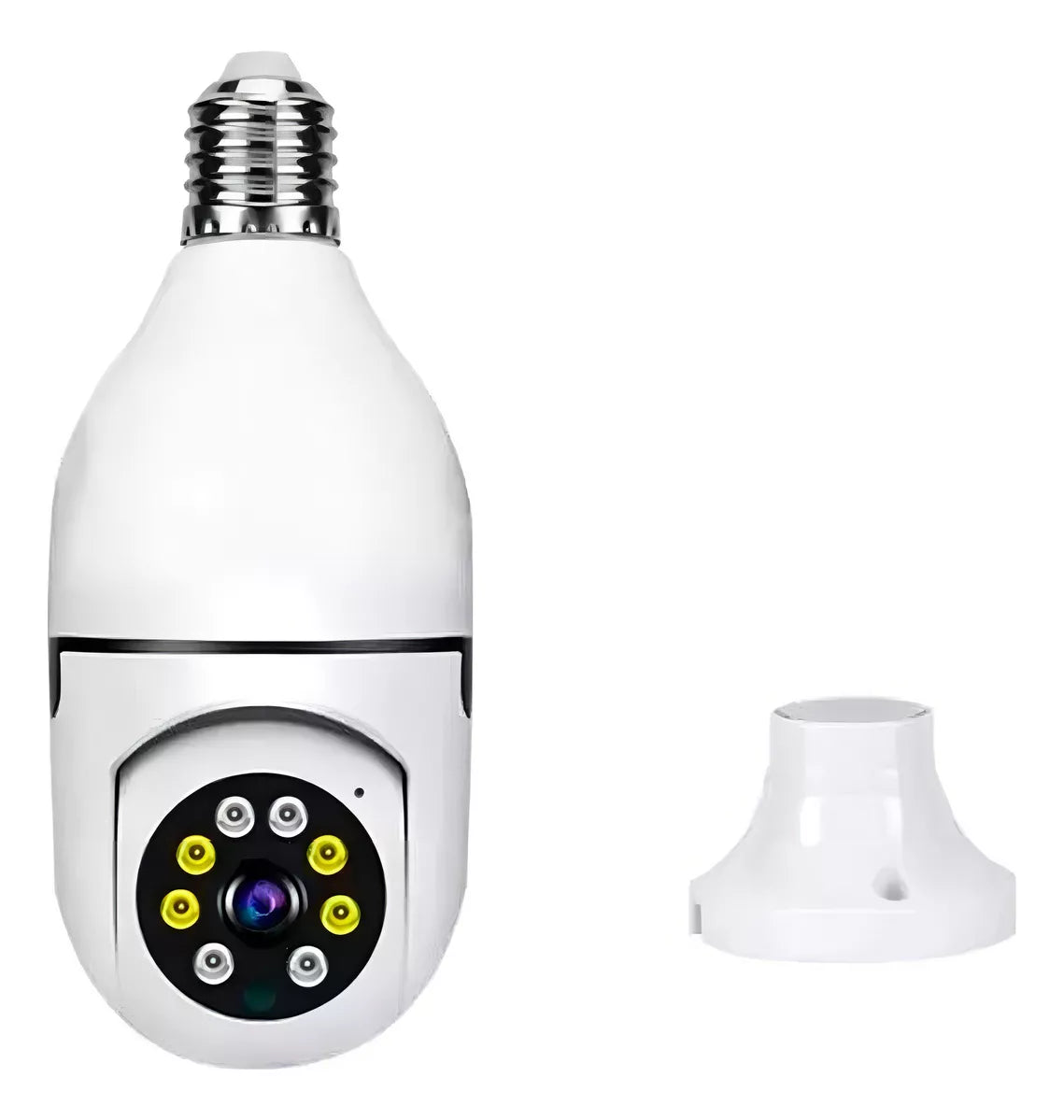 Lámpara Cámara De Seguridad Wifi Full Hd 360° 1080P