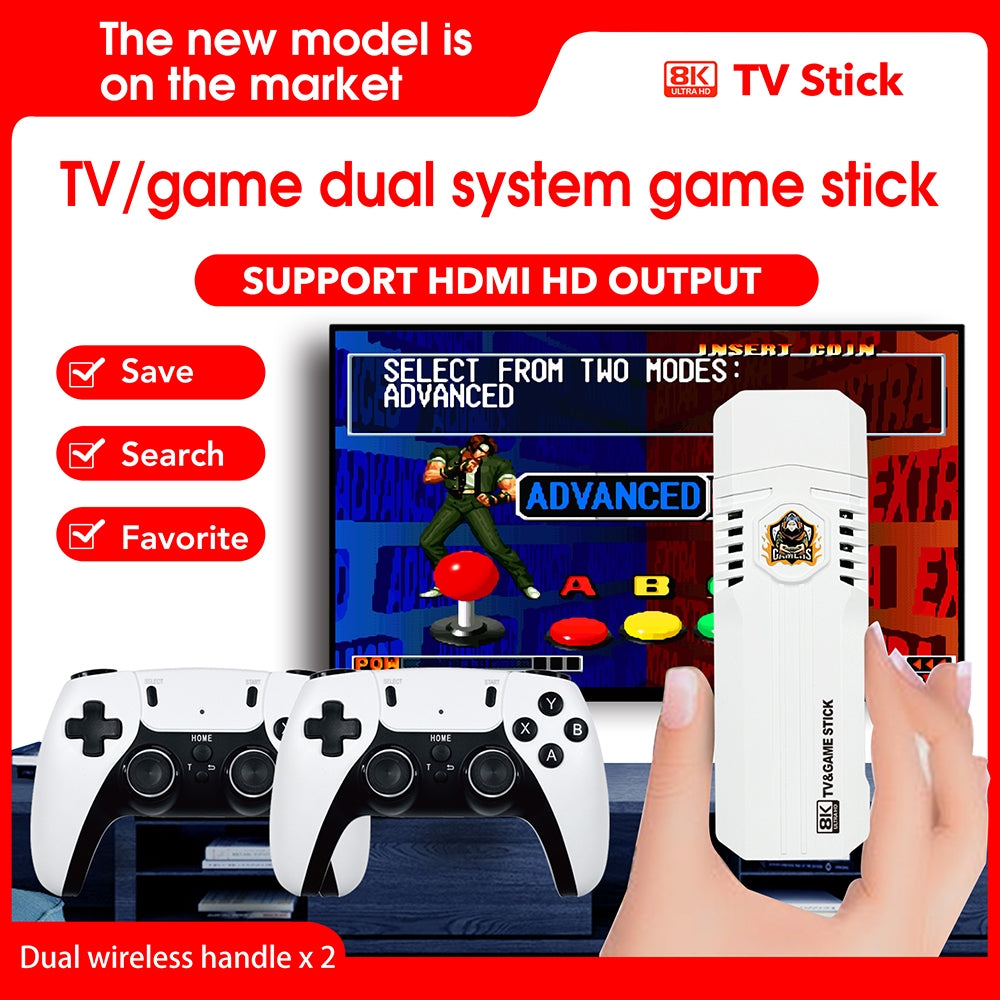 Consola Tv Stick K8 Pro Con Tv Box Y +40000 Juegos (estilo play 5)