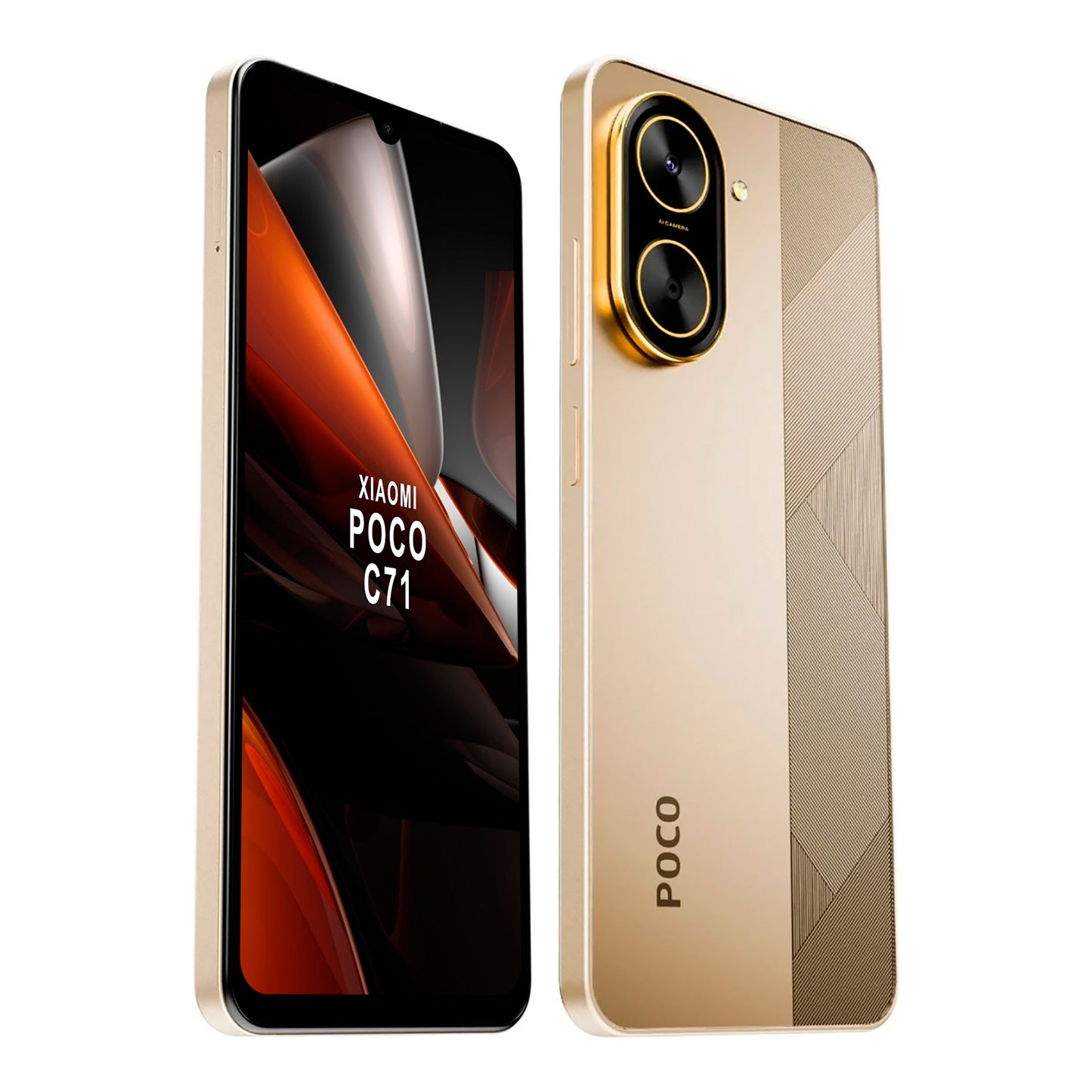Celular Xiaomi Poco C71 4G 4gb 128gb Dual Cam 32mp - DORADO