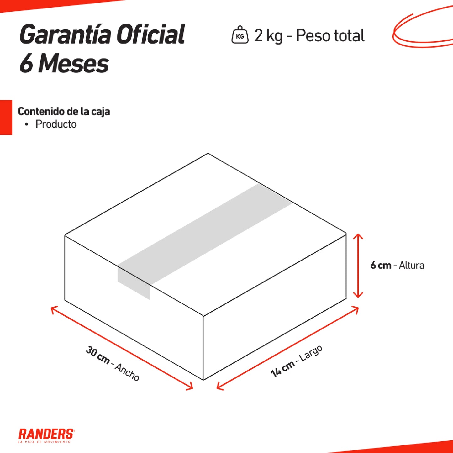Par De Tobilleras / Muñequeras 1KG - Randers