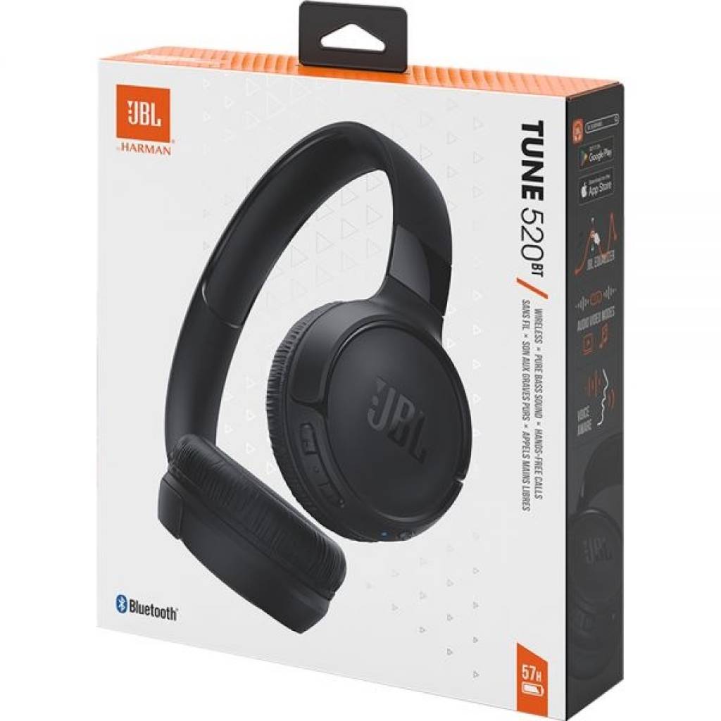 Auricular Bluetooth Tune 520 Negro JBL