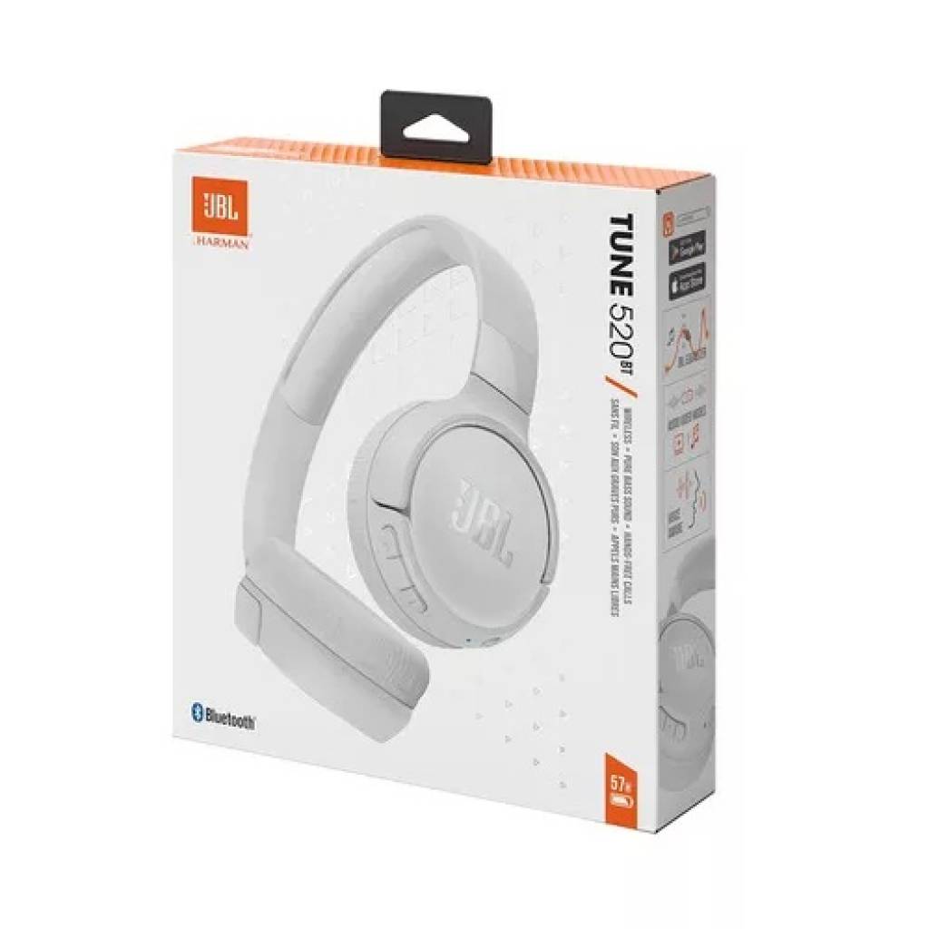 Auricular Bluetooth Tune 520 Blanco JBL