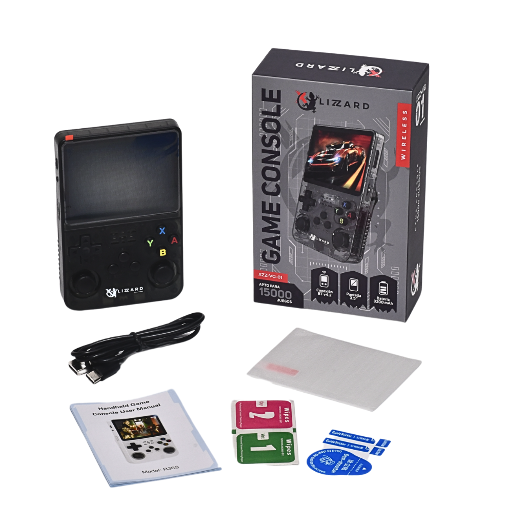 Consola Portátil Pantalla 3.5" 15000 Juegos X-Lizzard