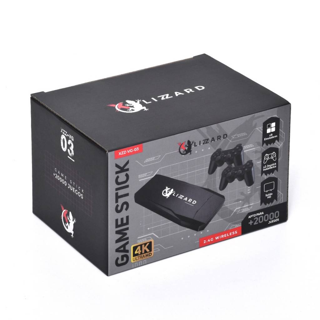 Consola Game Stick para TV +20000 Juegos 4K X-Lizzard