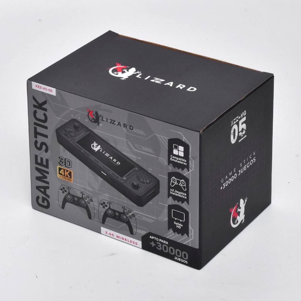 Consola Game Stick para TV 4K 64GB +30000 Juegos y + de 40 Emuladores (Estilo Play 5)