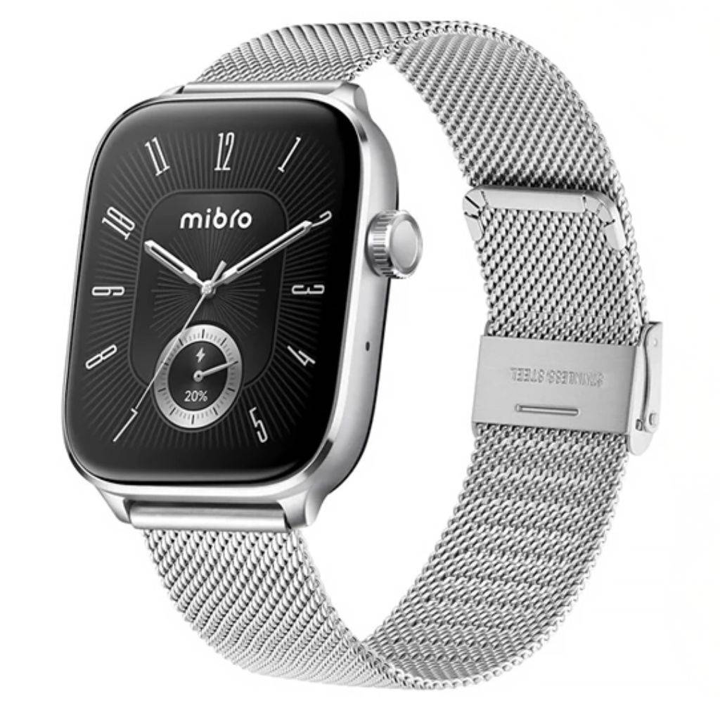 Smartwatch Mibro Fit c/2 Mallas Plateado