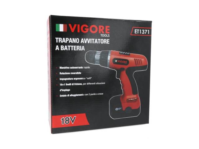 Atornillador Eléctrico 18V con Batería Recargable - VIGORE