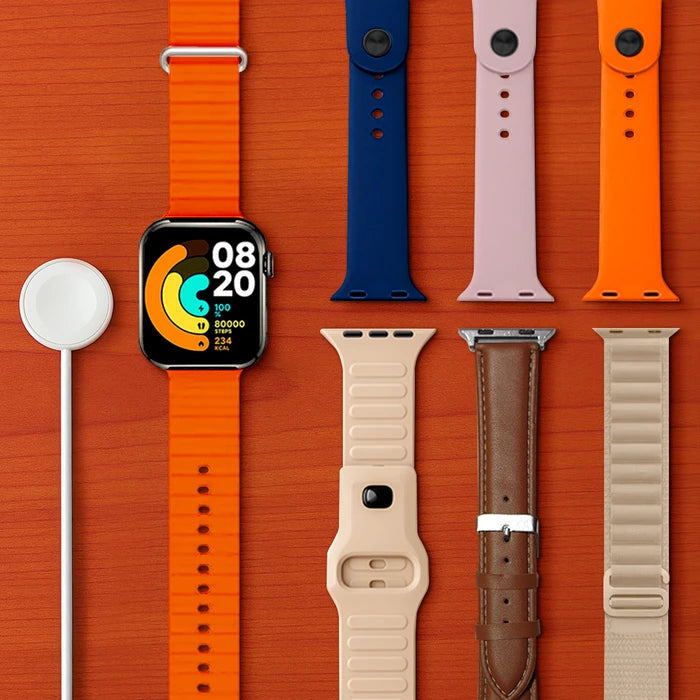 Kit Smartwatch T24 Pro Max con 7 Mallas Intercambiables