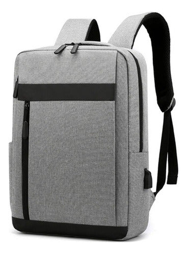 Mochila P/ Laptop Impermeable C/ Puerto Usb - Ffstoreuy