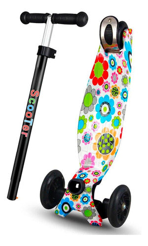 Tripatin Monopatin Infantil Plegable Aluminio Luces Colores
