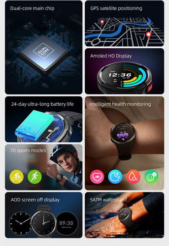Smartwatch Mibro Gs 1.43 con GPS By Xiaomi - Sumergible