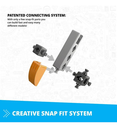 Juguete De Encastre Inventor Mechanics Cuatriciclo +5 Modelo