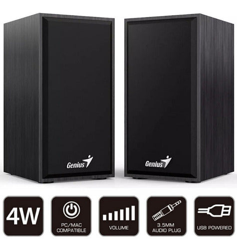 Parlante Sp-hf180 6w Usb Negro Genius