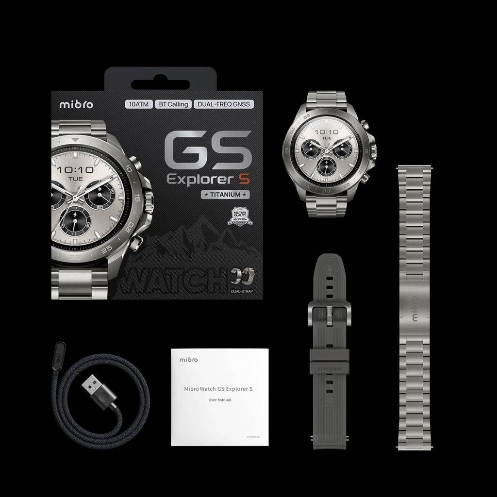 Smartwatch Mibro GS Explorer S Titanium 1.32" 460mAh Gris