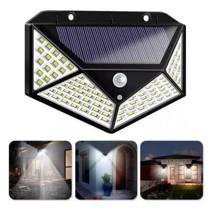 Foco Exterior Solar 100Led Con Sensor
