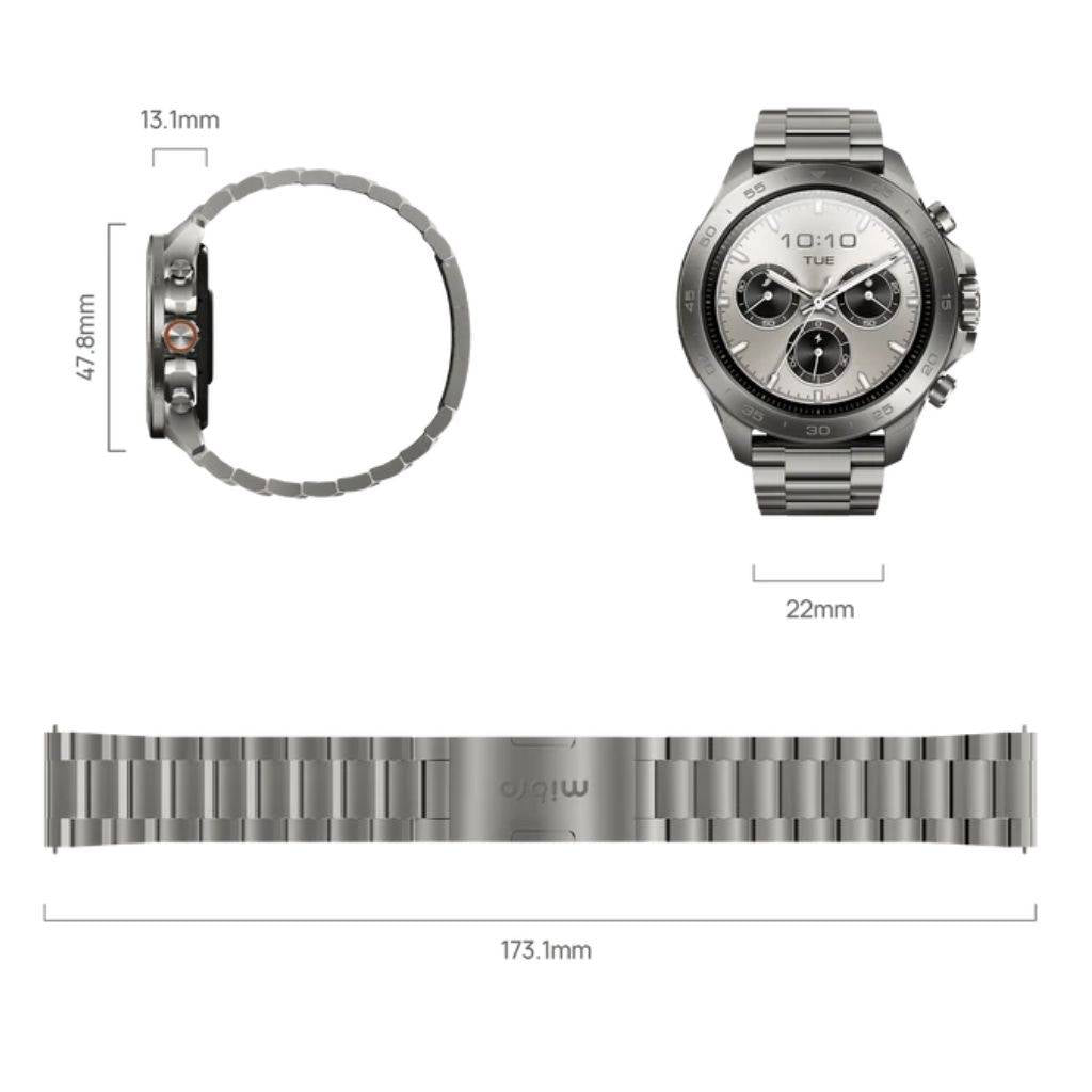 Smartwatch Mibro GS Explorer S Titanium 1.32" 460mAh Gris