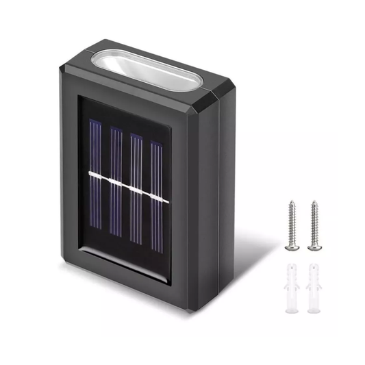 Foco Lámpara Aplique Solar Led Decoración Fotocélula pack X2