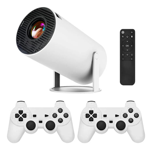 Proyector 4K HD + TV Box + Consola de juegos
