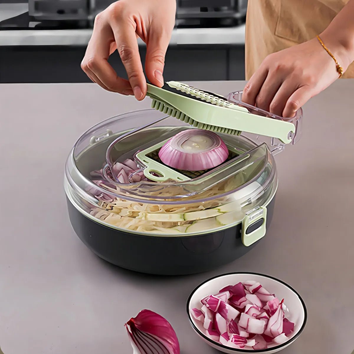 Cortador picador de vegetales 9 en 1