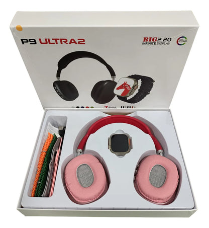 Set Smartwatch + Auricular + 7 mallas