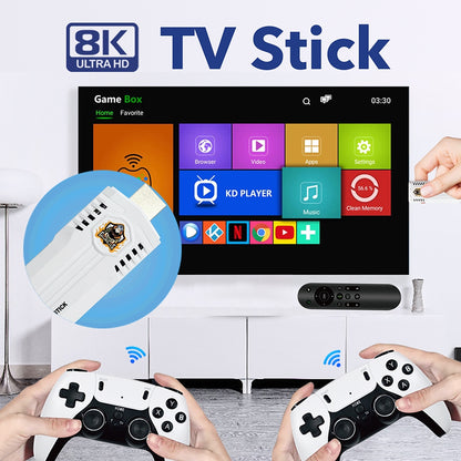 Consola Tv Stick K8 Pro Con Tv Box Y +40000 Juegos (estilo play 5)