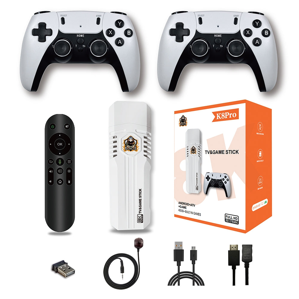 Consola Tv Stick K8 Pro Con Tv Box Y +40000 Juegos (estilo play 5)