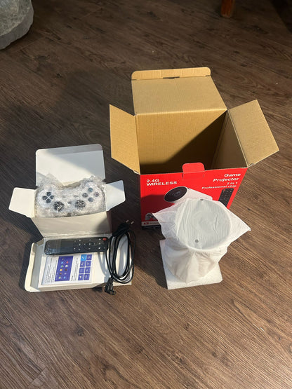 Proyector 4K HD + TV Box + Consola de juegos