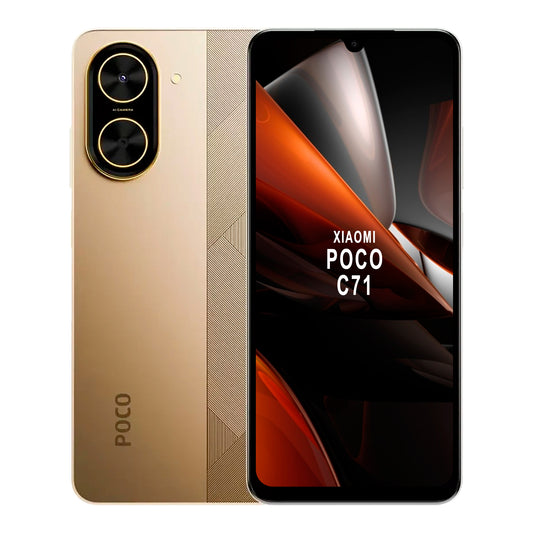 Celular Xiaomi Poco C71 4G 4gb 128gb Dual Cam 32mp - DORADO