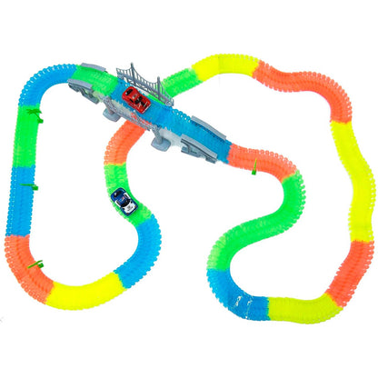 Pista De Autos Magic Tracks Flexible 360 pcs + 2 Autos