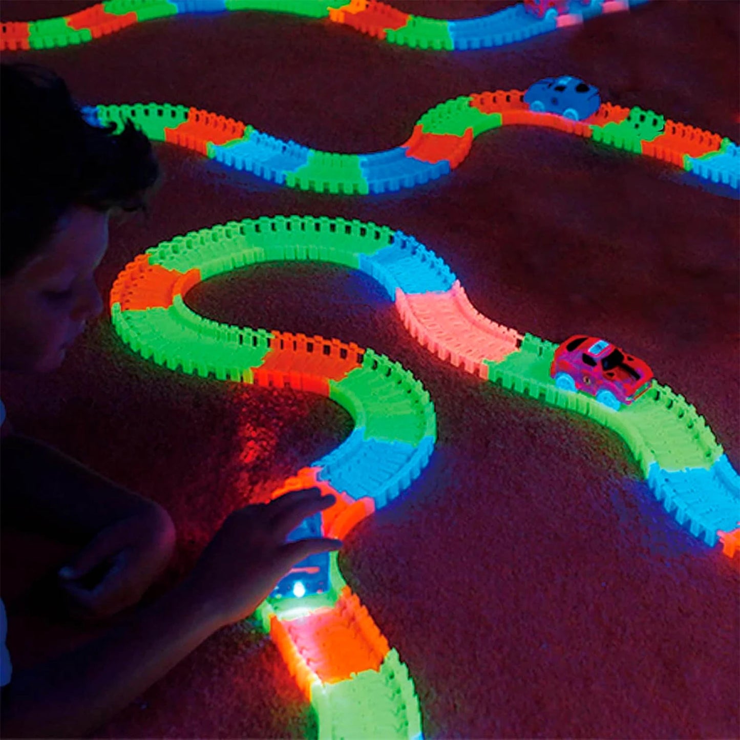 Pista De Autos Magic Tracks Flexible 360 pcs + 2 Autos