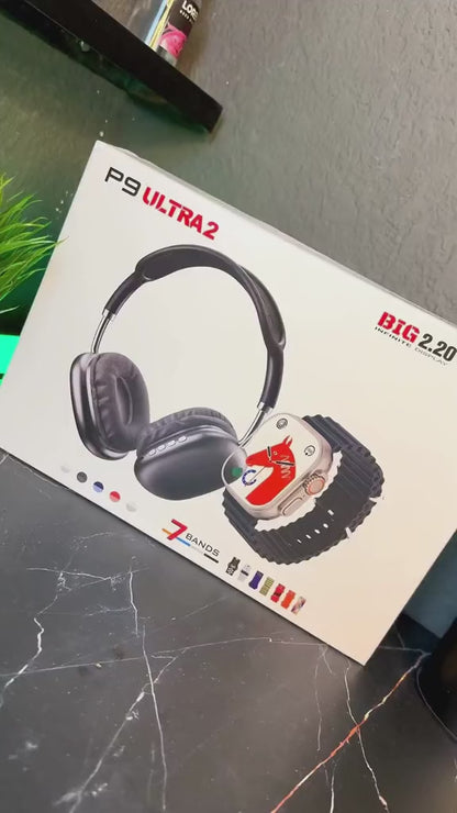 Set Smartwatch + Auricular + 7 mallas