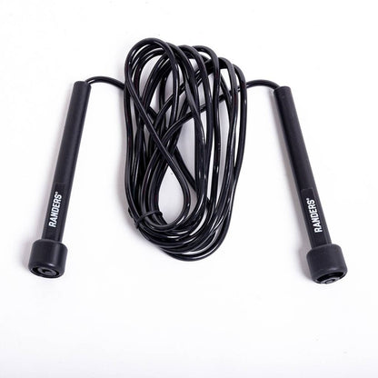 Cuerda de saltar de plástico 2.9M Negro Randers
