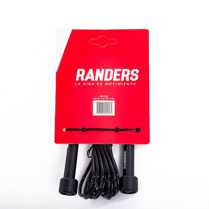 Cuerda de saltar de plástico 2.9M Negro Randers