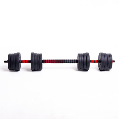 Set De 2 Mancuernas + Barra 3 En 1 + 25 Kg En Pesas Randers