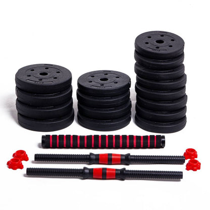 Set De 2 Mancuernas + Barra 3 En 1 + 25 Kg En Pesas Randers