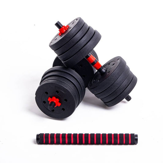 Set de 2 Mancuernas + Barra 3 en 1 + 20 kg en pesas Randers