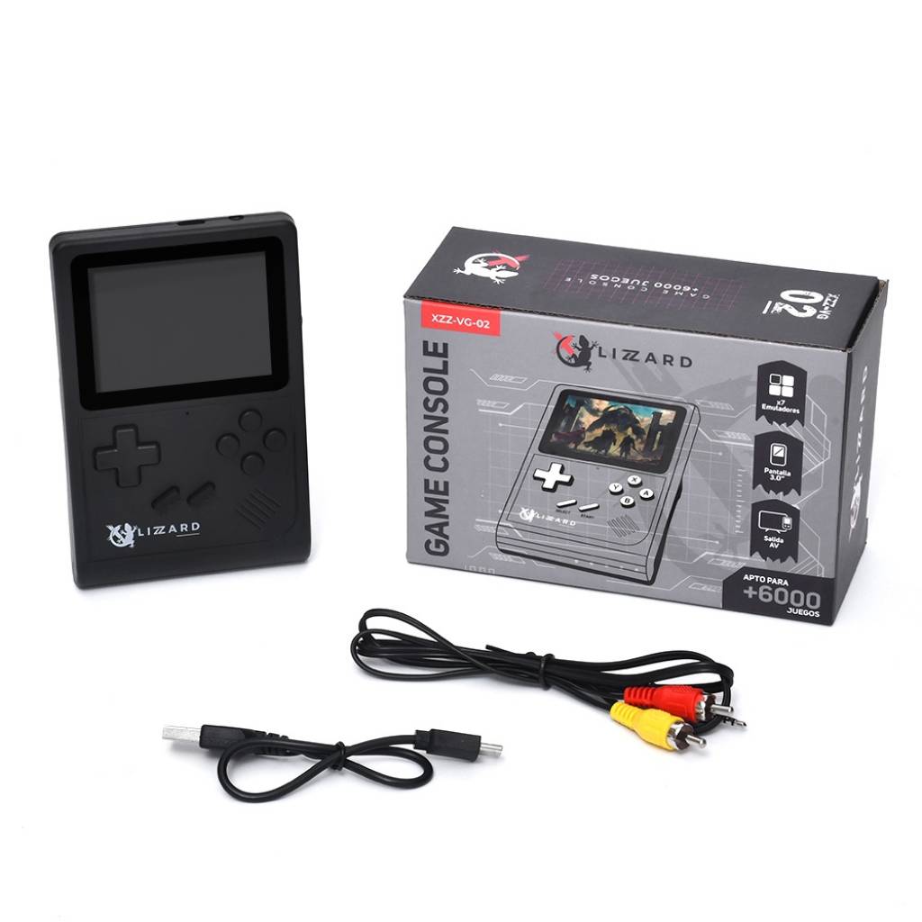 Consola Portátil 6000 Juegos Pantalla 3.0" X-Lizzard
