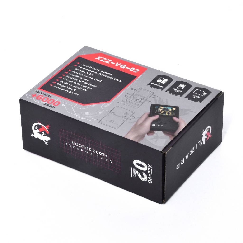 Consola Portátil 6000 Juegos Pantalla 3.0" X-Lizzard