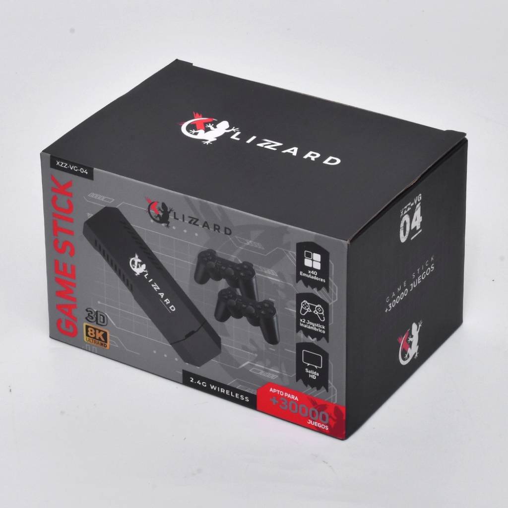 Consola Game Stick para TV +30000 Juegos  y + de 40 Emuladores 8k X-Lizzard