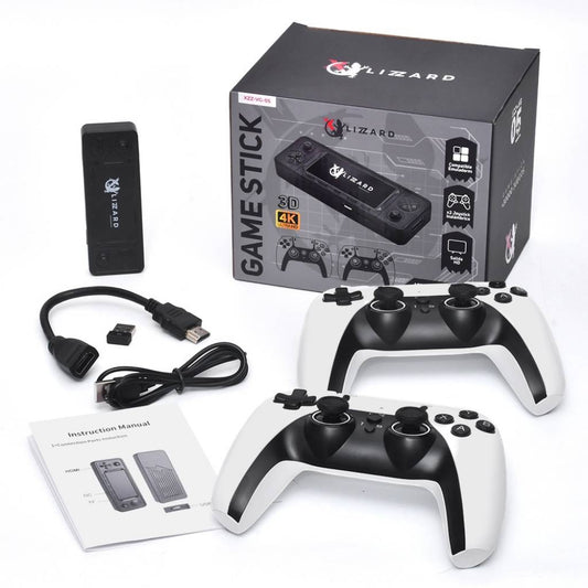 Consola Game Stick para TV 4K 64GB +30000 Juegos y + de 40 Emuladores (Estilo Play 5)
