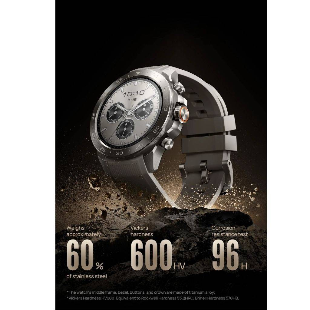 Smartwatch Mibro GS Explorer S Titanium/Silicona 1.32" 460mAh Gris