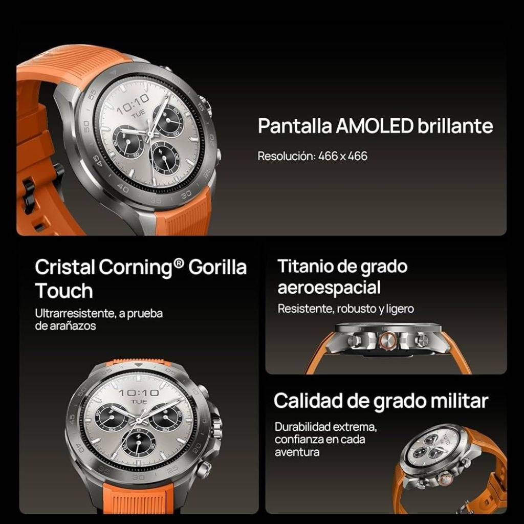 Smartwatch Mibro GS Explorer S Titanium/Silicona 1.32" 460mAh Gris