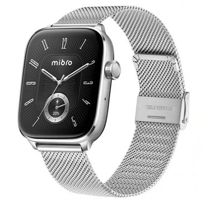 Smartwatch Mibro Fit c/2 Mallas Plateado