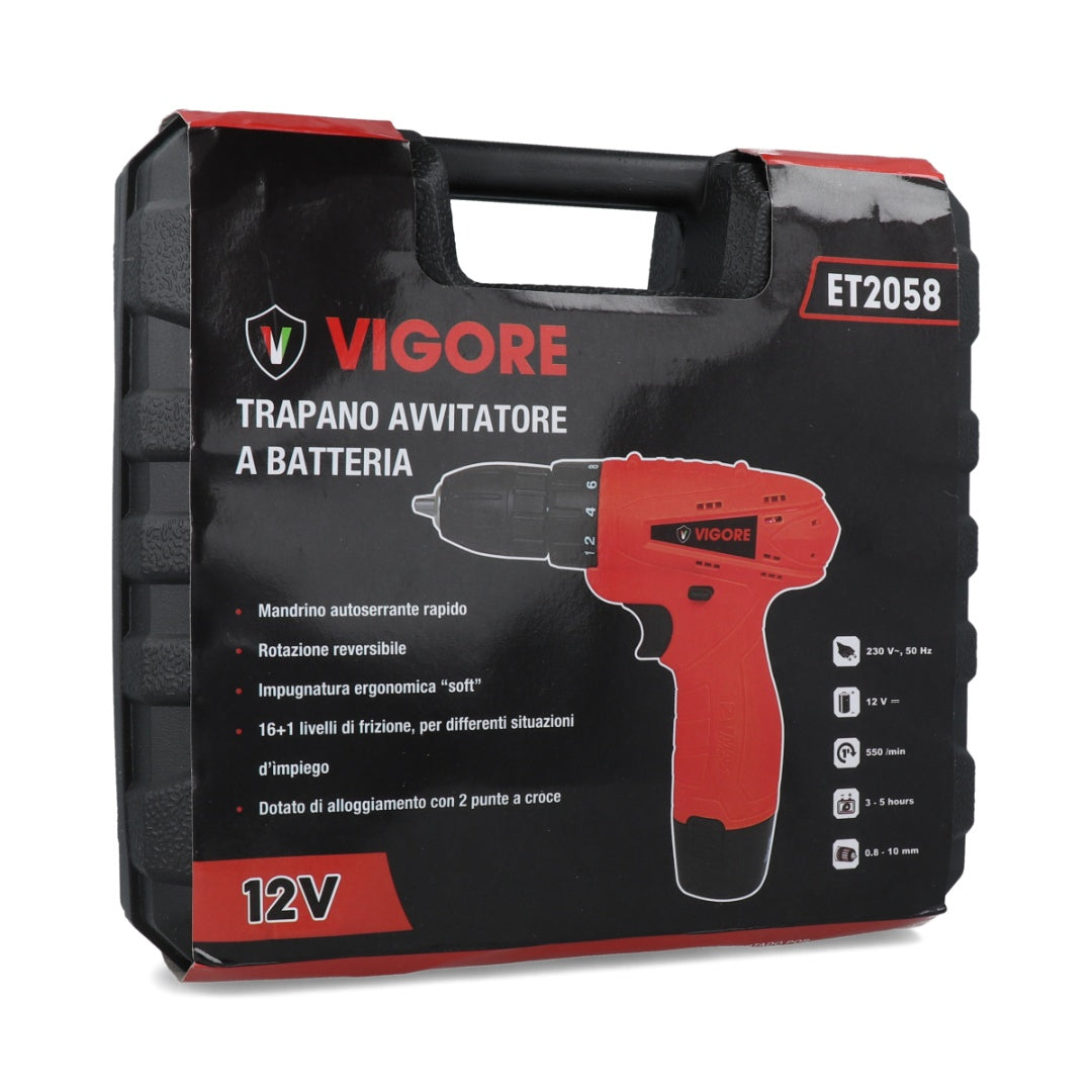 Taladro atornillador Inalámbrico 12V - VIGORE