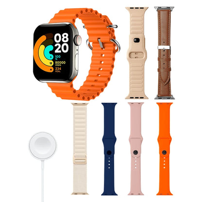 Kit Smartwatch T24 Pro Max con 7 Mallas Intercambiables