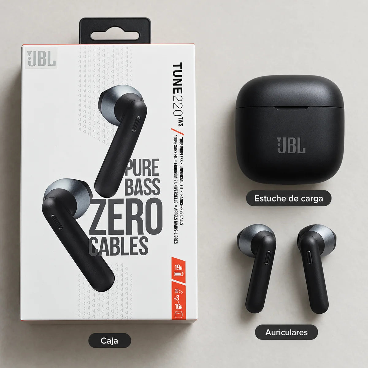 Auriculares TWS 220 – Estilo JBL