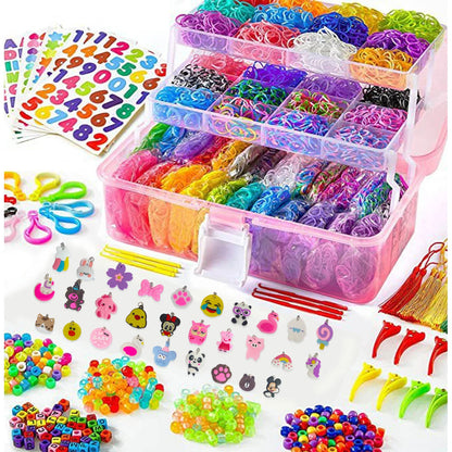 Set Valija De Banditas Gomitas Pulseras 17500 piezas