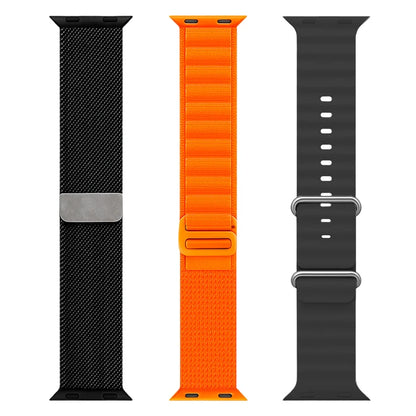 Combo Reloj Smartwatch Ultra 2 Max con 3 Mallas Intercambiables + Auricular P9 Plus Max