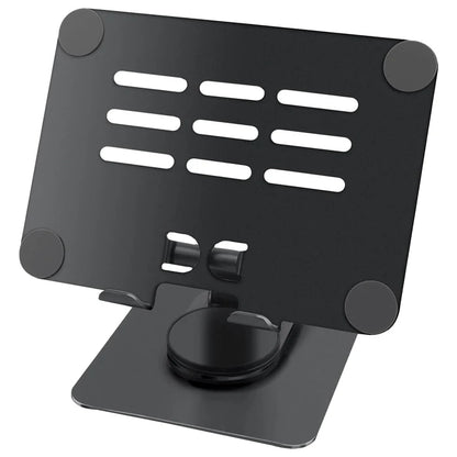 Soporte Móvil para Tablet, de Acero al Carbono, Ajustable y con Base Giratoria de 360°